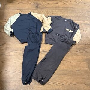 Easy Peasy Boys Two-Piece Set - Navy and Charcoal gray - 5T